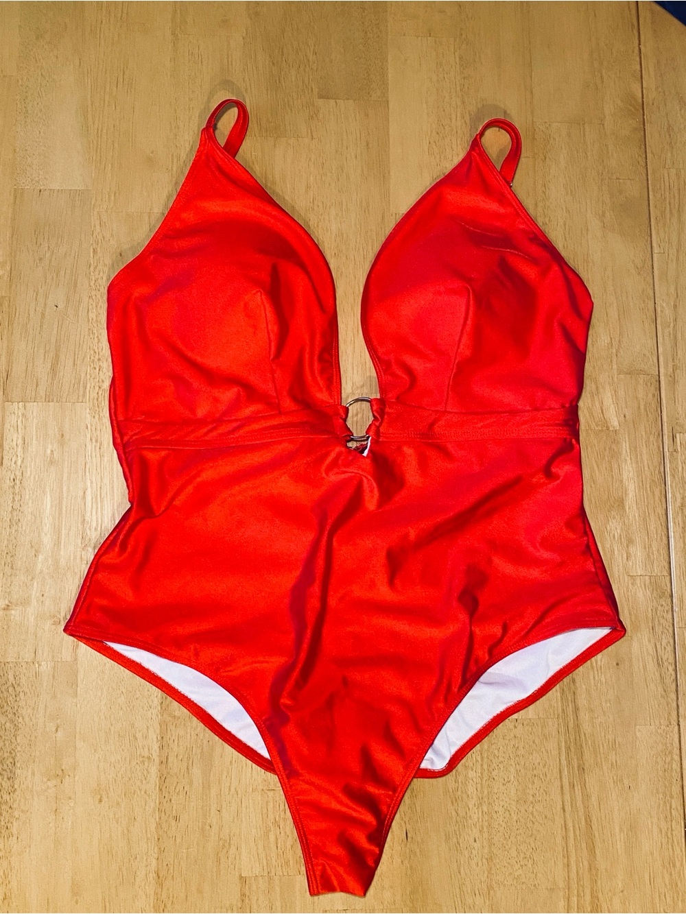 Spicy Red One-Piece Swimsuit - Vibrant Red